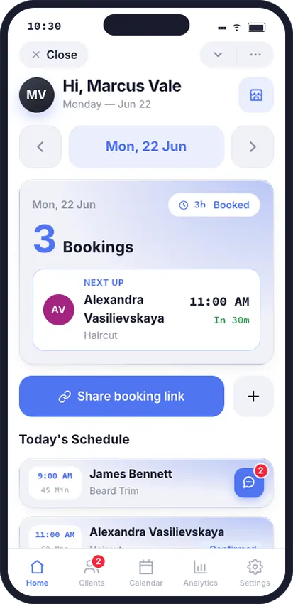 SlotForge dashboard